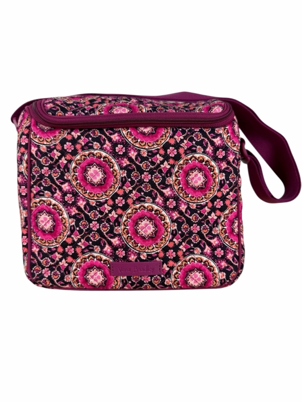 Vera Bradley Iconic Stay Cooler Raspberry Medallion